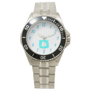 Winter Snow Heart Men's Stainless Steel Watch