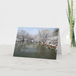 Winter Snow Holiday Card