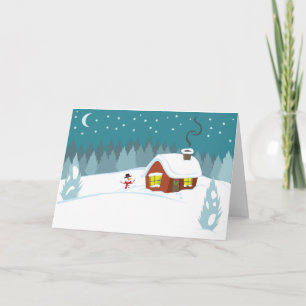 Winter Snow Holiday Card