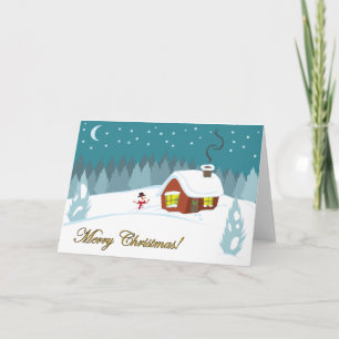 Winter Snow Holiday Card