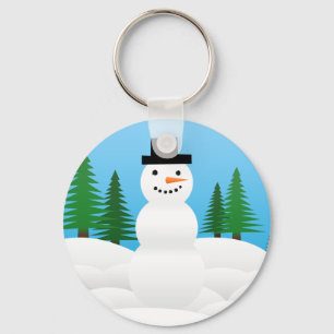 Winter Snow Holiday Tree Party Destiny Celebration Key Ring