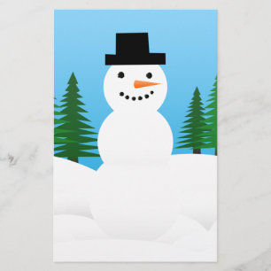 Winter Snow Holiday Tree Party Destiny Celebration Stationery