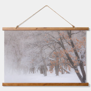 Winter Snow   Lake Kussharo Hanging Tapestry