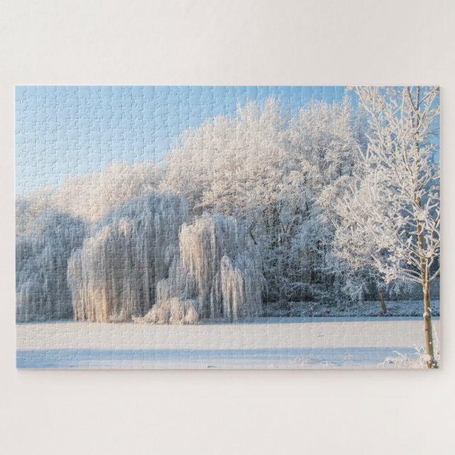 Winter Snow Landscape, 1014 pieces Jigsaw Puzzle (Horizontal)