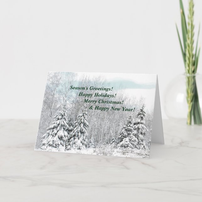 Winter Snow Load! Holiday Card (Front)