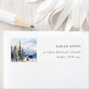 Winter Snow Mountain Ski Landscape Address