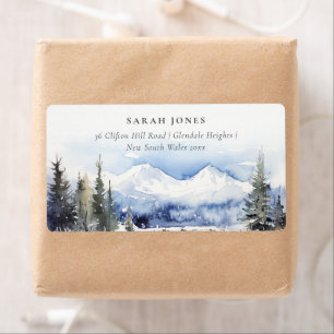 Winter Snow Mountain Ski Landscape Address
