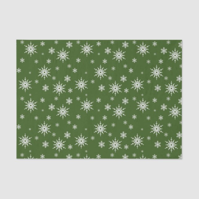 Winter snow pattern tissue paper (Front)