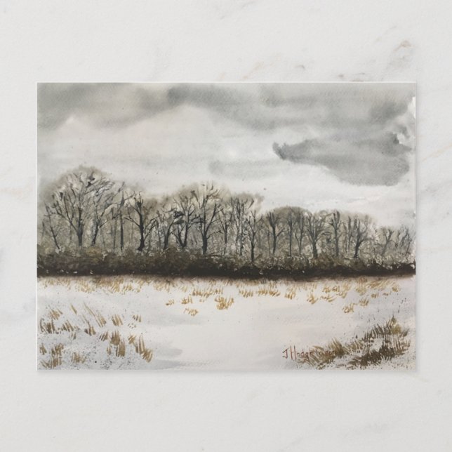 WINTER SNOW POST CARD (Front)