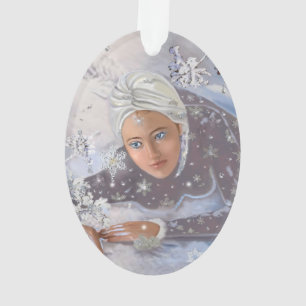 Winter Snow Queen Ornament