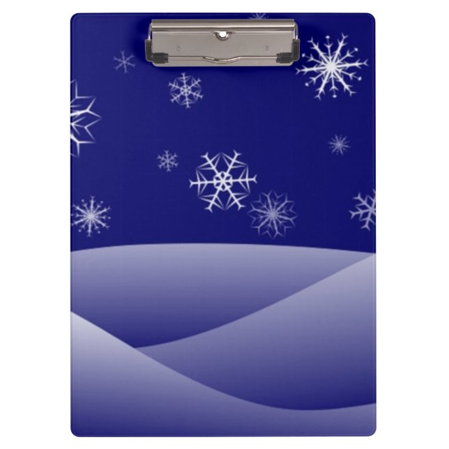 WINTER SNOW SCENE CLIPBOARD (Front)