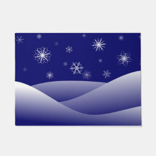 WINTER SNOW SCENE DOORMAT