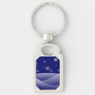 WINTER SNOW SCENE KEY RING