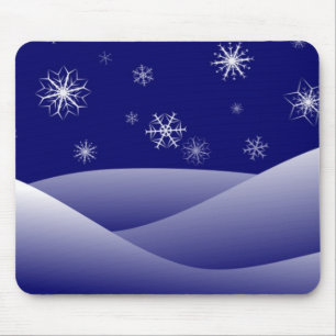 WINTER SNOW SCENE MOUSE MAT