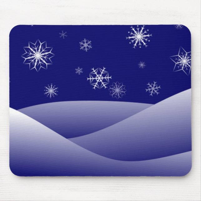 WINTER SNOW SCENE MOUSE MAT (Front)