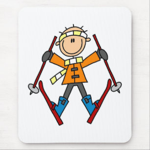 Winter Snow Ski Mouse Mat
