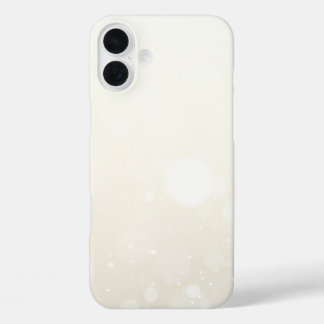Winter Snow sparkly black and White iPhone 16 Plus Case