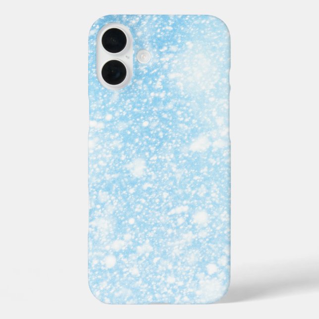 Winter Snow sparkly black and White Case-Mate iPhone Case (Back)
