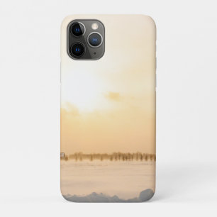 Winter Snow sparkly black and White iPhone 11 Pro Case