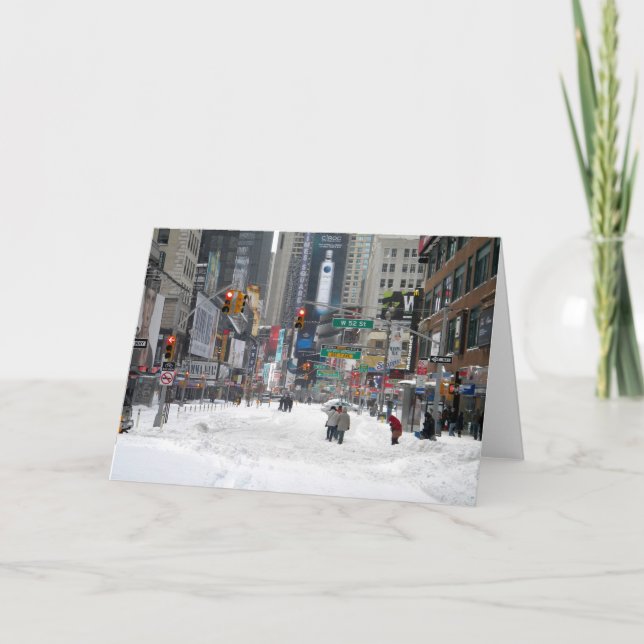 Winter Snow Storm New York City 12/26/10 Card (Front)