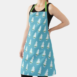 Winter Snow Tree All-Over Print Apron