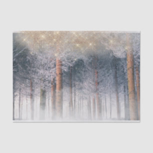 Winter Snow Trees Forest Woodlands Tissue Paper