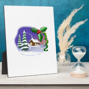Winter Snow Trees Home Christmas Peace Destiny Plaque