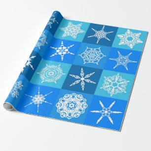 winter snow wrapping paper
