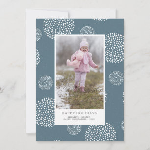 Winter Snowball Holiday Photo Card