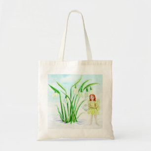 Winter Snowdrop Fairy Magic Tote Bag