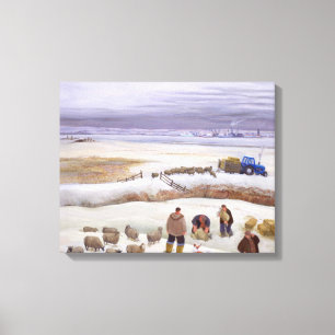 Winter Snowfall Canvas Print