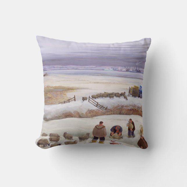 Winter Snowfall Cushion (Front)