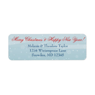 Winter Snowfall - Custom Return Address Labels