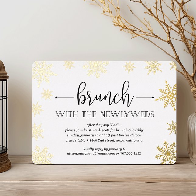 Winter Snowfall Post Wedding Brunch (Creator Uploaded)