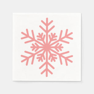 Winter Snowflake Baby Shower Cocktail Napkin