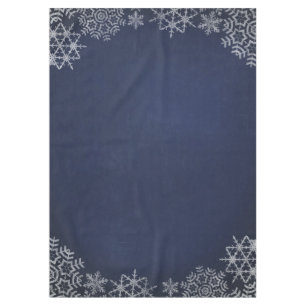 Winter Snowflake Chalkboard Wedding Tablecloth