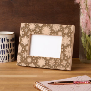 Winter Snowflake Etched Frames