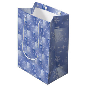 Winter Snowflake Medium Gift Bag