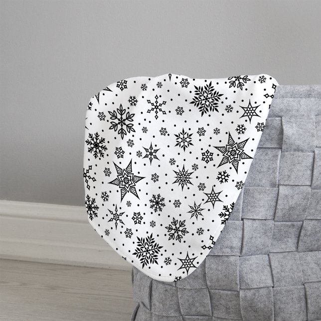 Winter Snowflake Pattern Sherpa Blanket (Creator Uploaded)