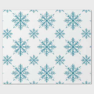 ❄️ Winter Snowflake Pattern Wrap Christmas Gifts Wrapping Paper