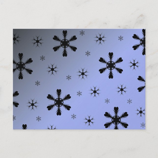 Winter Snowflake Postcard (Front)