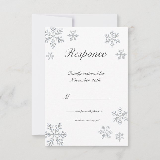 Winter Snowflake RSVP (Front)