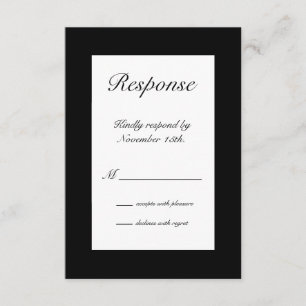Winter Snowflake RSVP Card