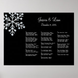 Winter Snowflake Seating Chart