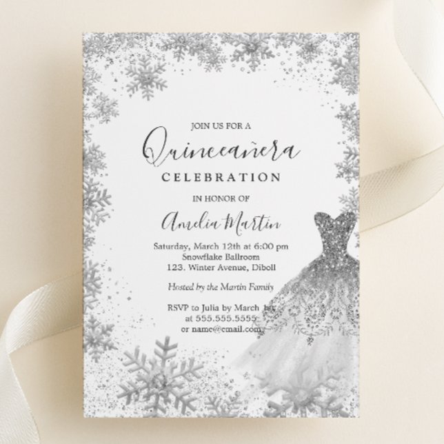 Winter Snowflake Silver Quinceanera  (Creator Uploaded)