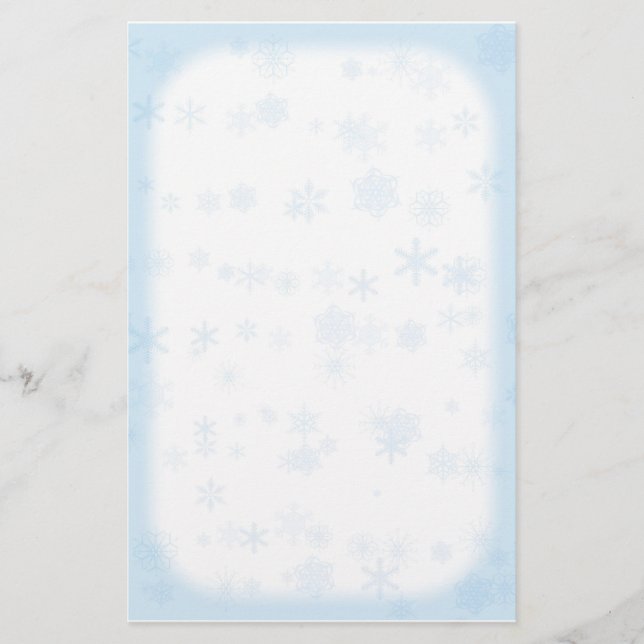 Winter Snowflake Stationery (Front)
