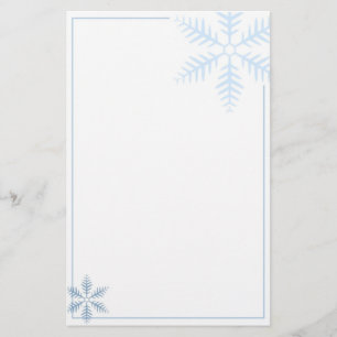 Winter Snowflake Stationery