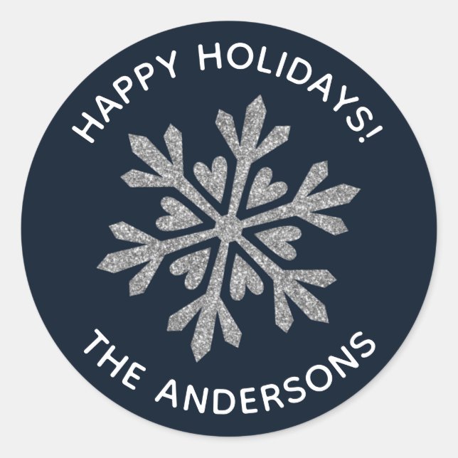 Winter Snowflake Sticker (Front)