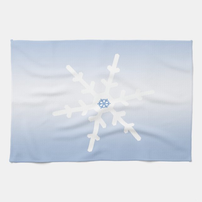 Winter Snowflake Tea Towel (Horizontal)