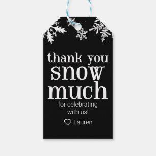 Winter Snowflake Thank You Snow Much Favour Gift Tags